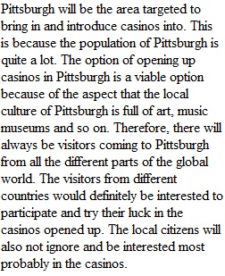 What are the effects of bringing in casinos into a city (economy, crime, business, government revenue, etc.)